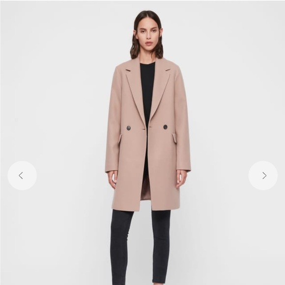 All saints cream coat Clearance
